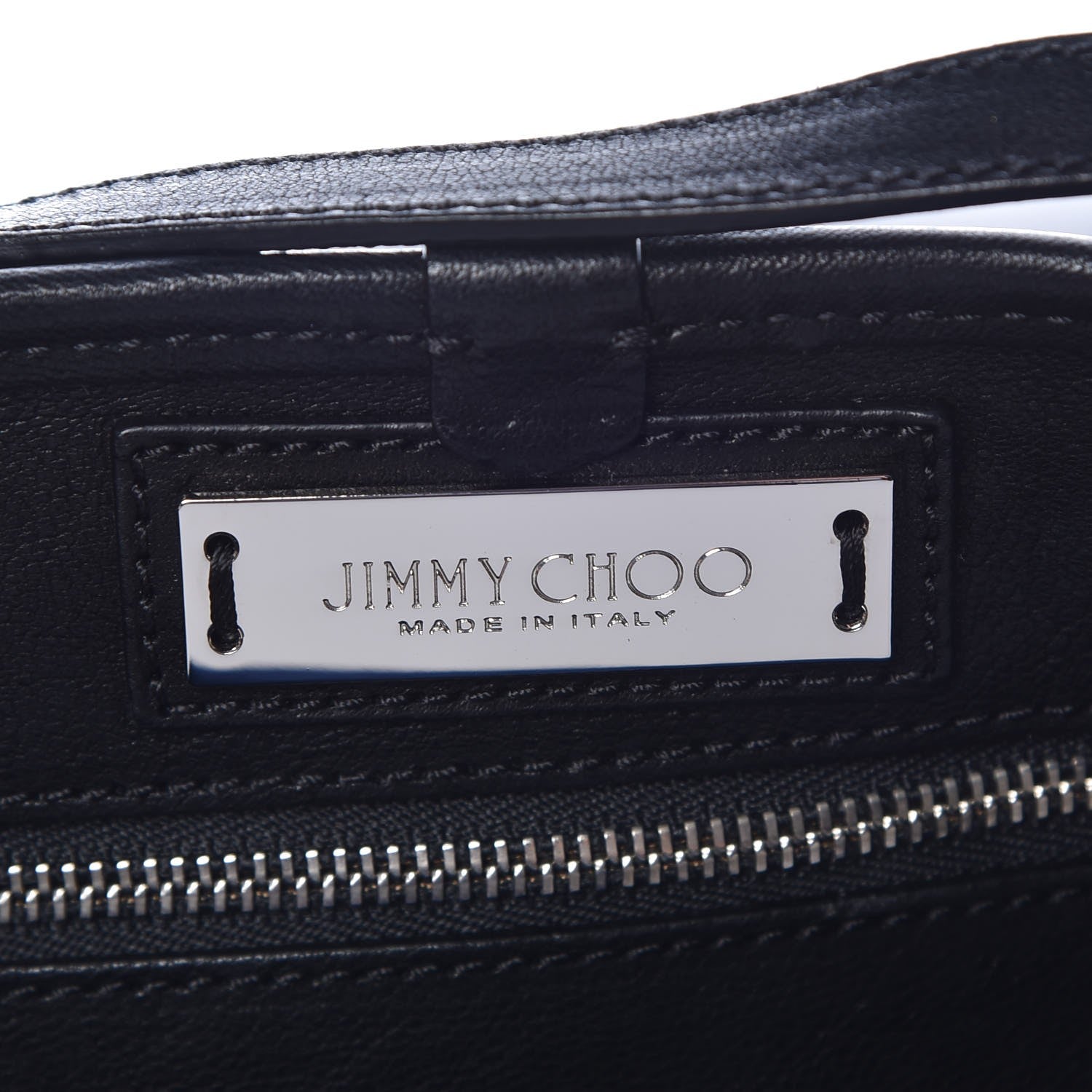 Jimmy Choo Calfskin Sasha Star and Square Studded Shopper Tote Black 6 of 8