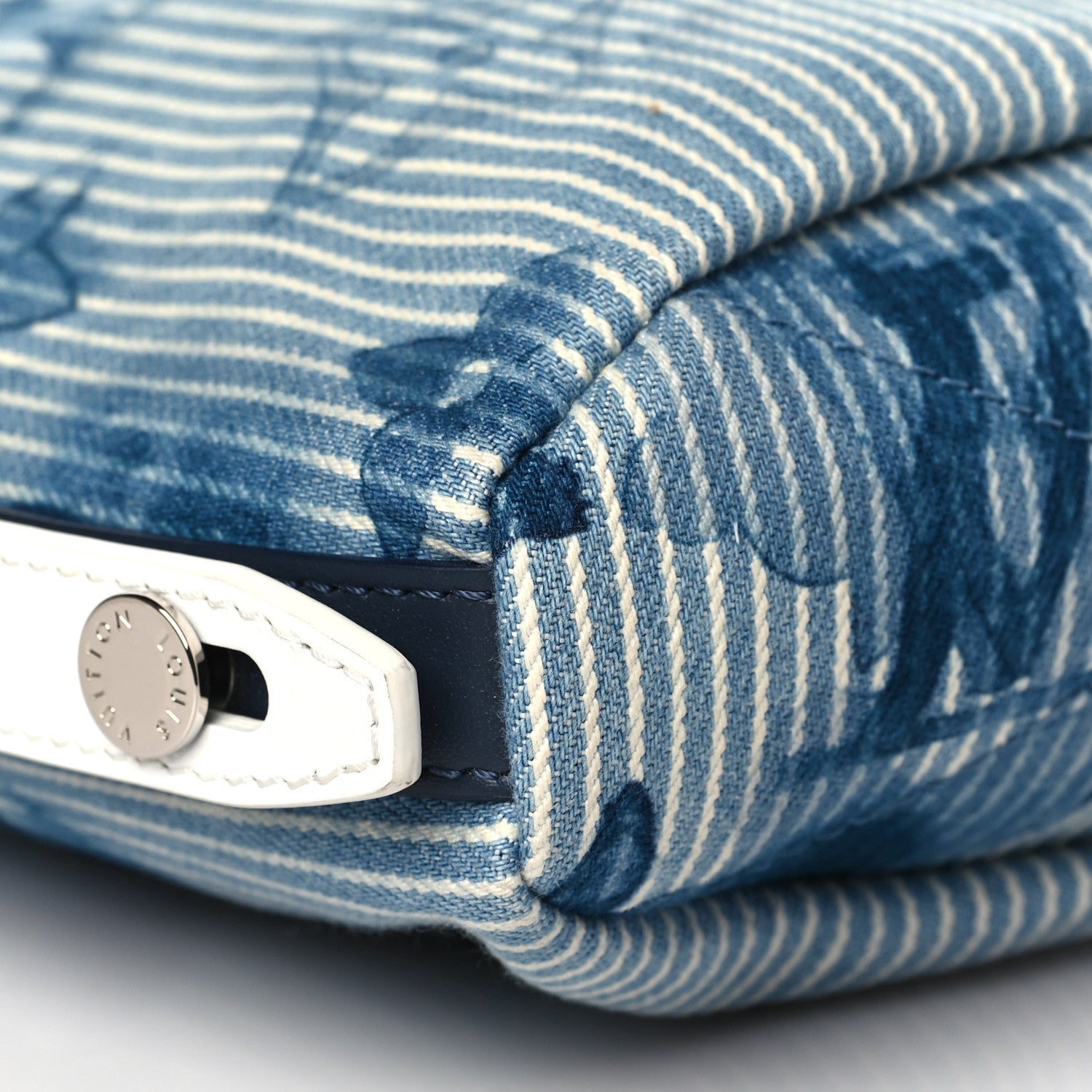 Louis Vuitton Hickory Stripes Denim Monogram Watercolor Sac Marin BB Blue 7 of 8