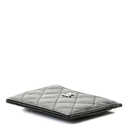 Chanel Caviar Quilted CC Zip Card Holder Black 10 of 22