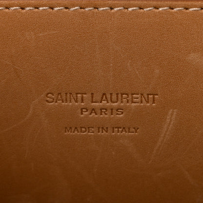 Saint Laurent Smooth Vintage Calfskin Monogram Medium Kaia Satchel Gold 6 of 13