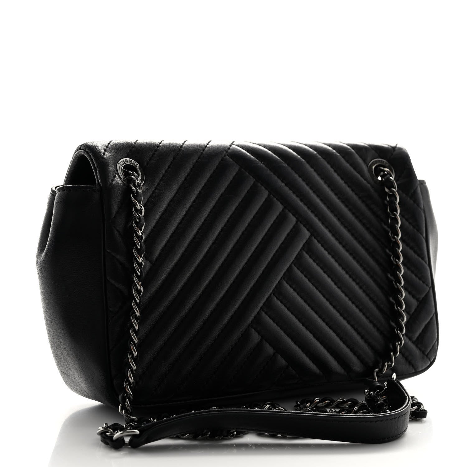 Chanel Lambskin Small CC Crossing Flap Black 3 of 10