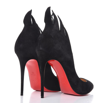 Christian Louboutin Suede Victorina 100 Pumps 39 Black 4 of 8