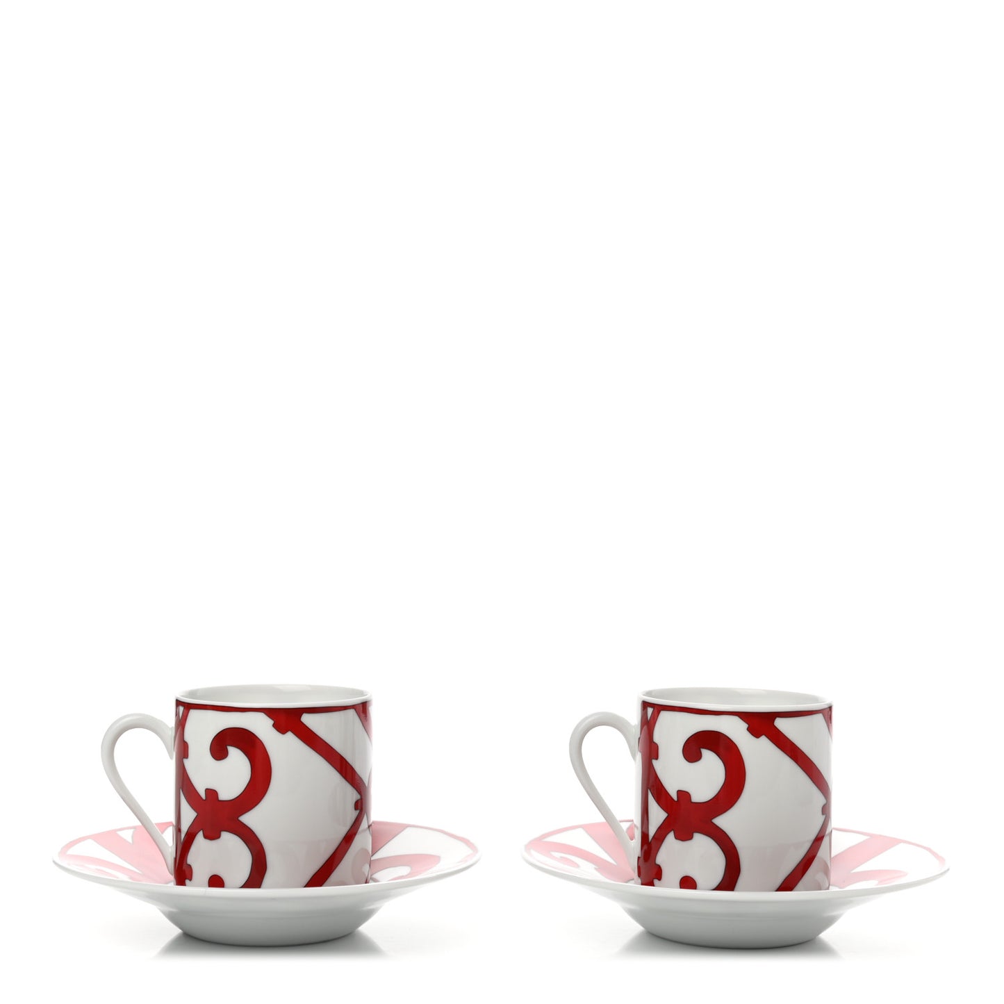 Porcelain Balcon du Guadalquivir Coffee Cup and Saucer Set of 2