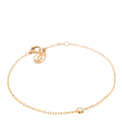 Cartier 18K Yellow Gold Diamond SM D'Amour Bracelet 1 of 4