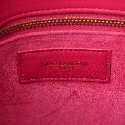 Saint Laurent Calfskin Small Sac De Jour Lipstick Fuchsia 7 of 11