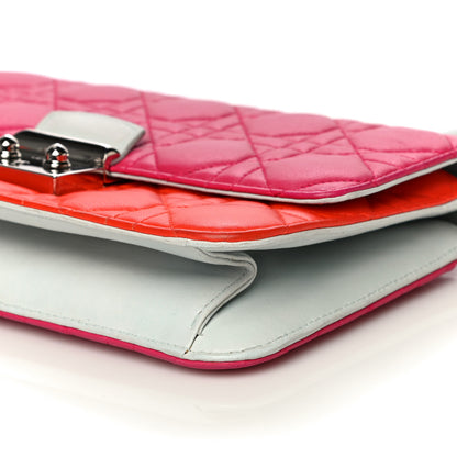 Christian Dior Lambskin Cannage Miss Dior Promenade Pouch Pink Red 10 of 11