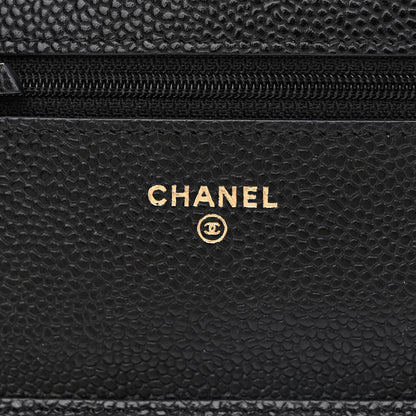 Chanel Caviar Quilted Wallet on Chain WOC Black 6 of 13