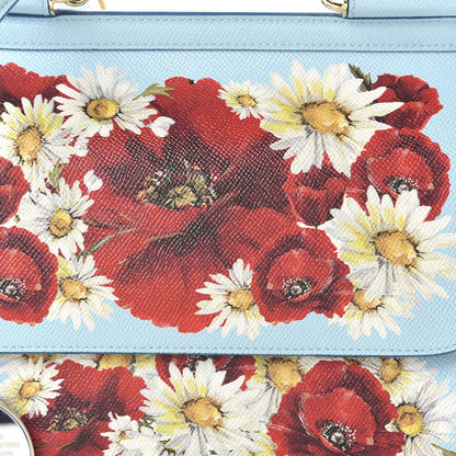 Dolce & Gabbana Dauphine St.Giap Papaveri Print Medium Miss Sicily Satchel Celeste 9 of 9
