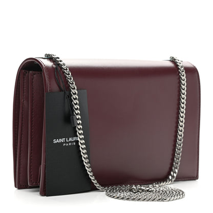 Saint Laurent Calfskin Metropolis Chain Shoulder Bag Rouge Legion 3 of 9