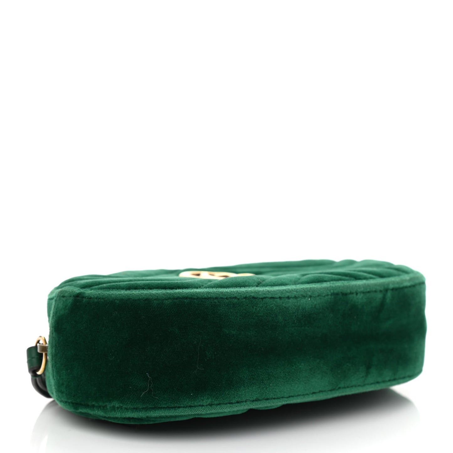 Velvet Matelasse GG Marmont Belt Bag 95 38 Green