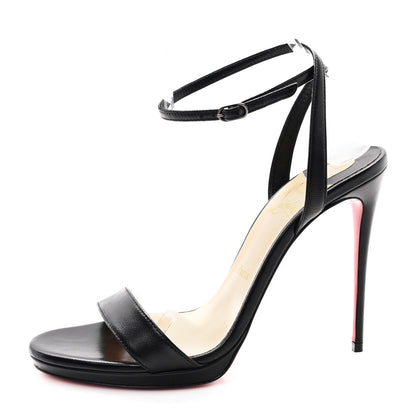 Christian Louboutin Nappa Loubi Queen 120 Pumps 39 Black 1 of 8