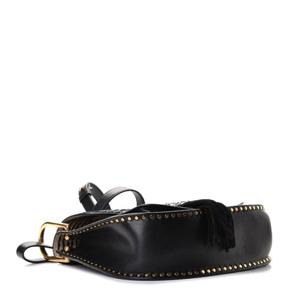 Chloe Calfskin Braided Medium Hudson Shoulder Bag Black 6 of 6