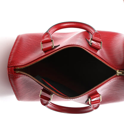 Louis Vuitton Epi Speedy 25 Castillan Red 4 of 4