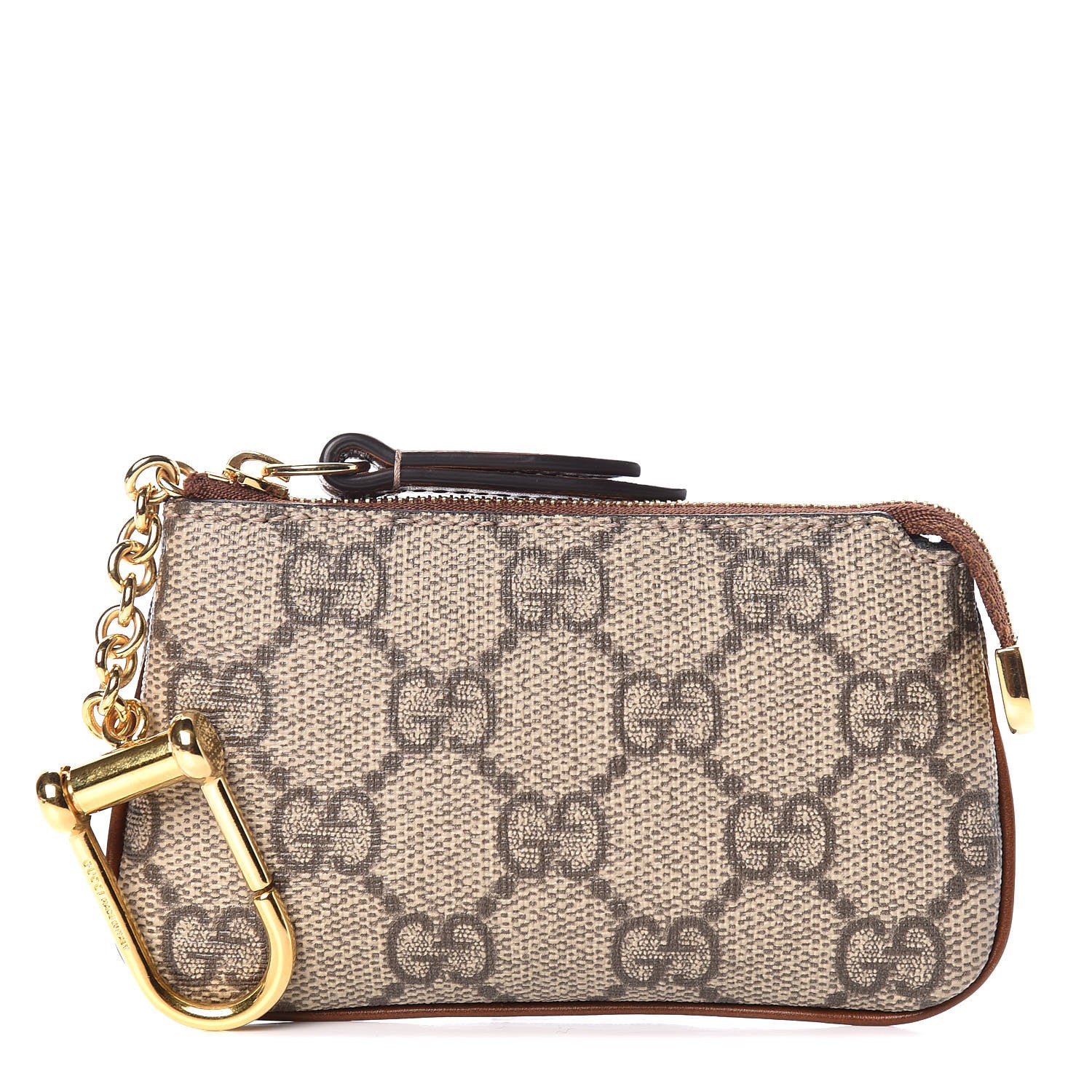 Gucci GG Supreme Monogram Key Case Brown 1 of 8
