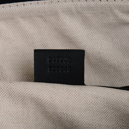 Gucci Monogram Medium Vintage Web Boston Navy 7 of 7