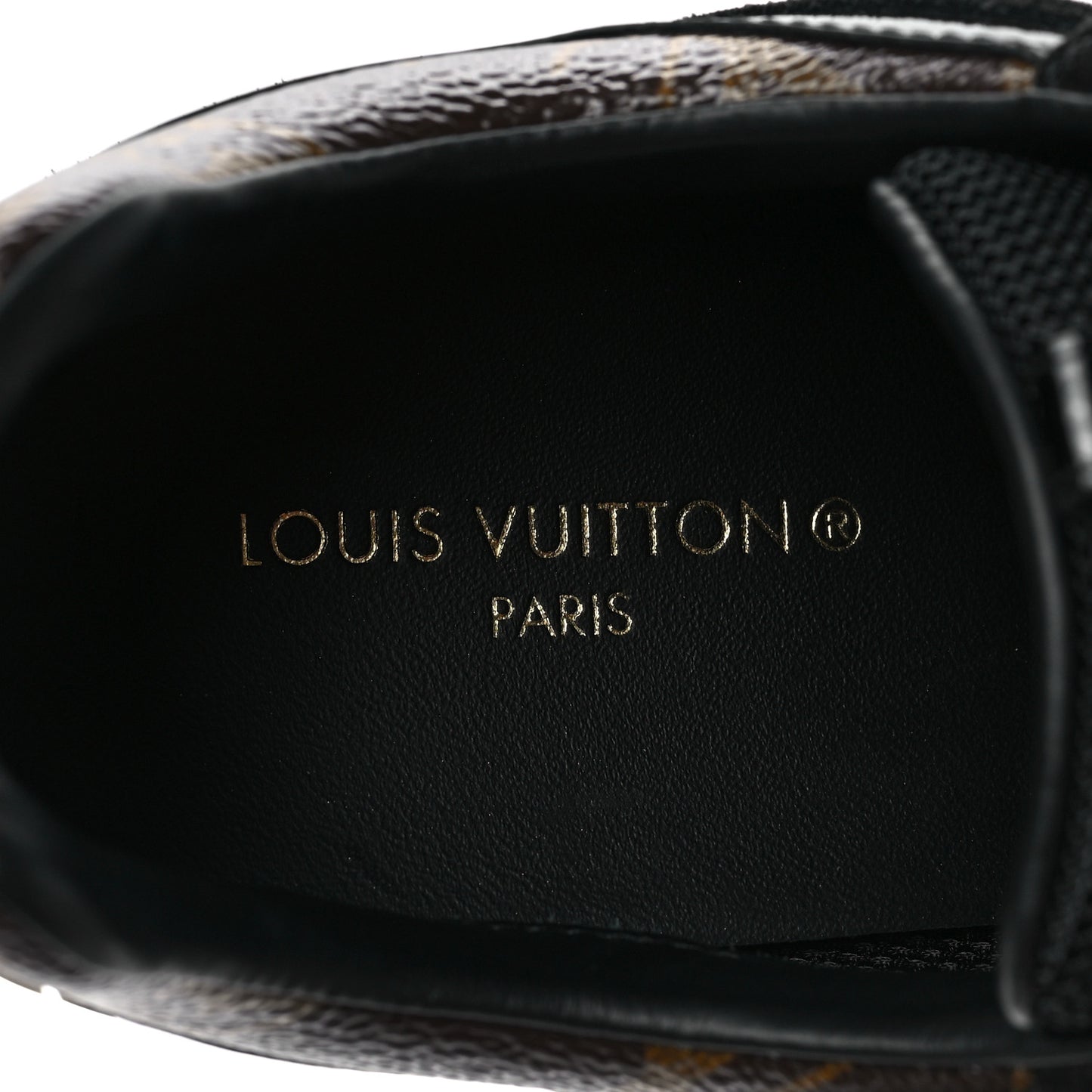 Suede Monogram Run Away Sneakers 36.5 Black