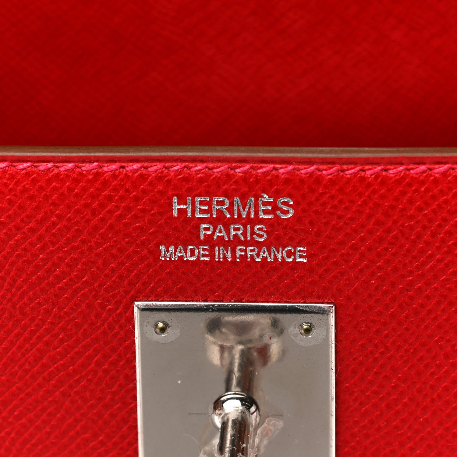 Hermes Epsom Flag Kelly Sellier 35 Rouge Casaque White 6 of 10