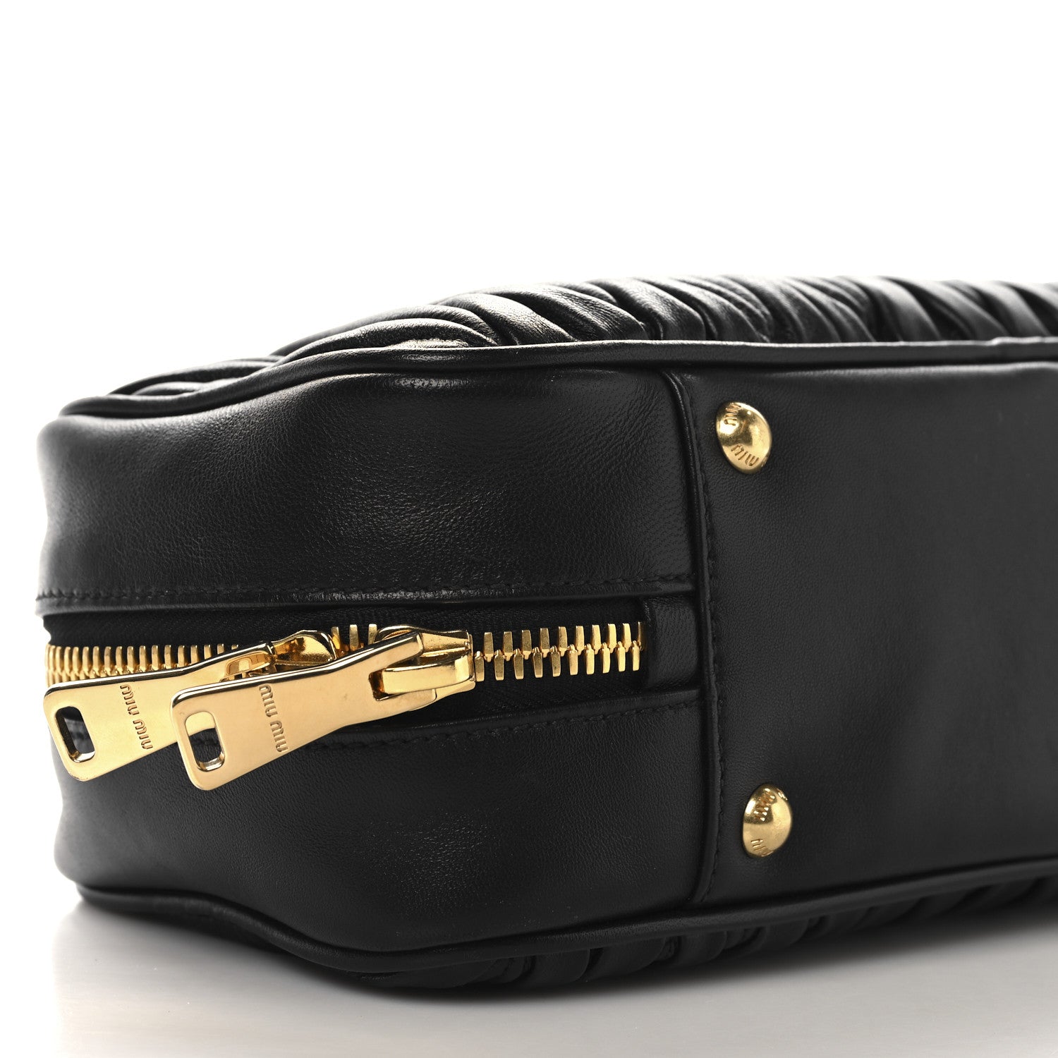Miu Miu Nappa Matelasse Large Arcadie Top Handle Bag Black 7 of 8