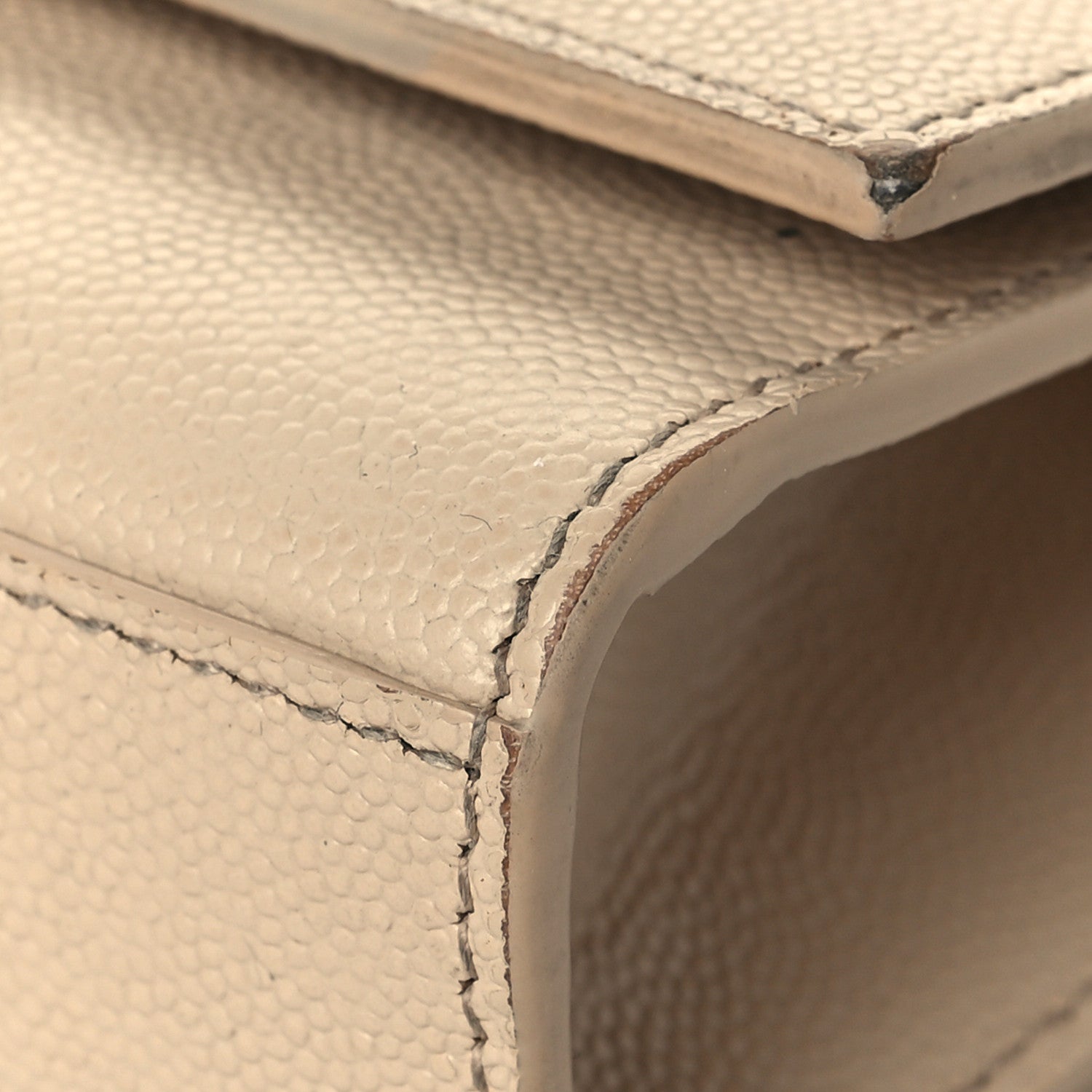 Saint Laurent Grain De Poudre Small Monogram Kate Satchel Nude Powder 9 of 17