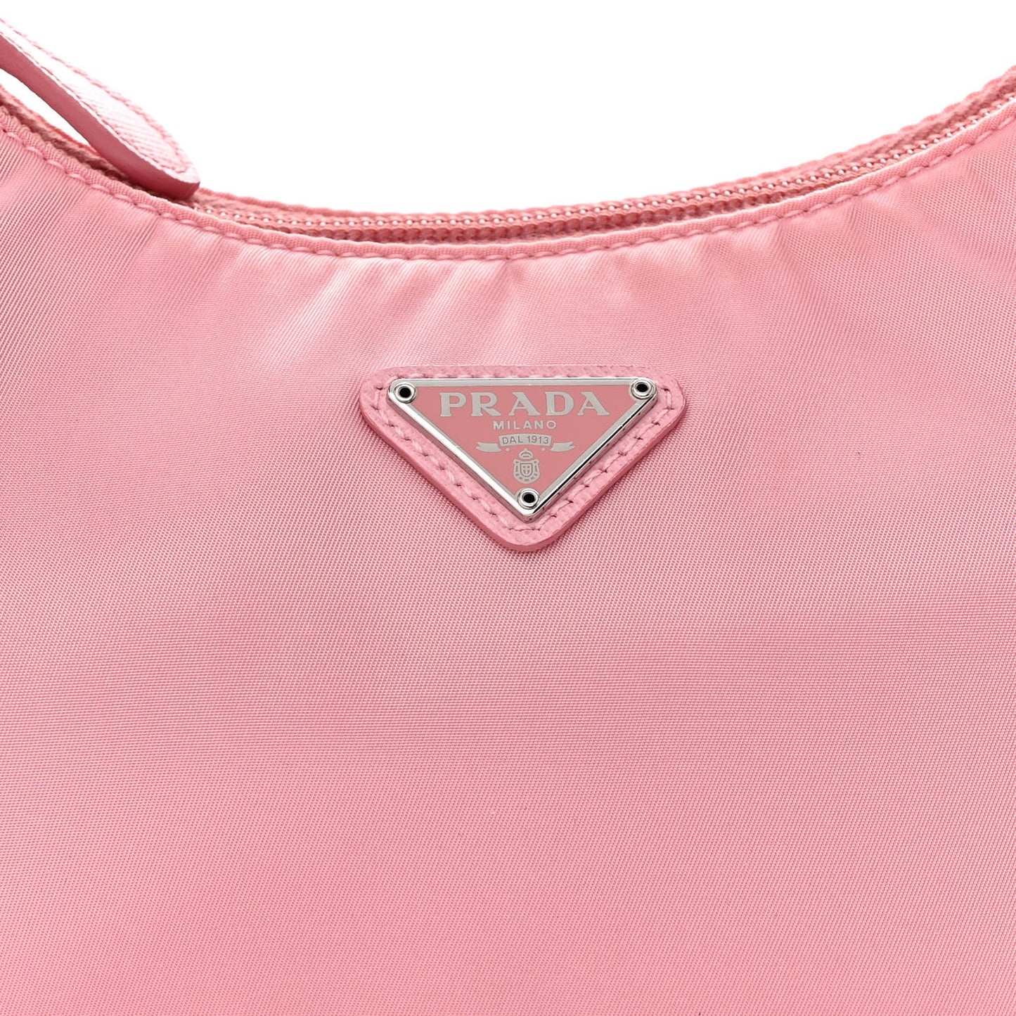 Tessuto Nylon Saffiano Mini Re-Edition 2000 Bag Rosa