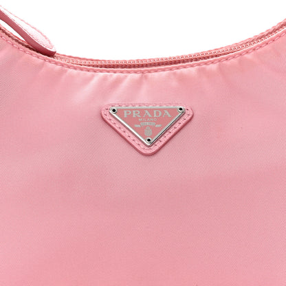 Prada Tessuto Nylon Saffiano Mini Re-Edition 2000 Bag Rosa 9 of 12