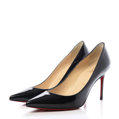Christian Louboutin Patent Decollete 554 85 Pumps 35.5 Black 3 of 10