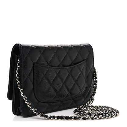 Chanel Caviar Quilted Wallet On Chain WOC Black 3 of 11