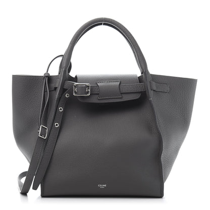 Celine Supple Grained Calfskin Long Strap Small Big Bag Gray 1 of 12
