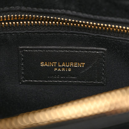 Saint Laurent Calfskin Y Quilted Monogram Medium Loulou Chain Satchel Black 6 of 15