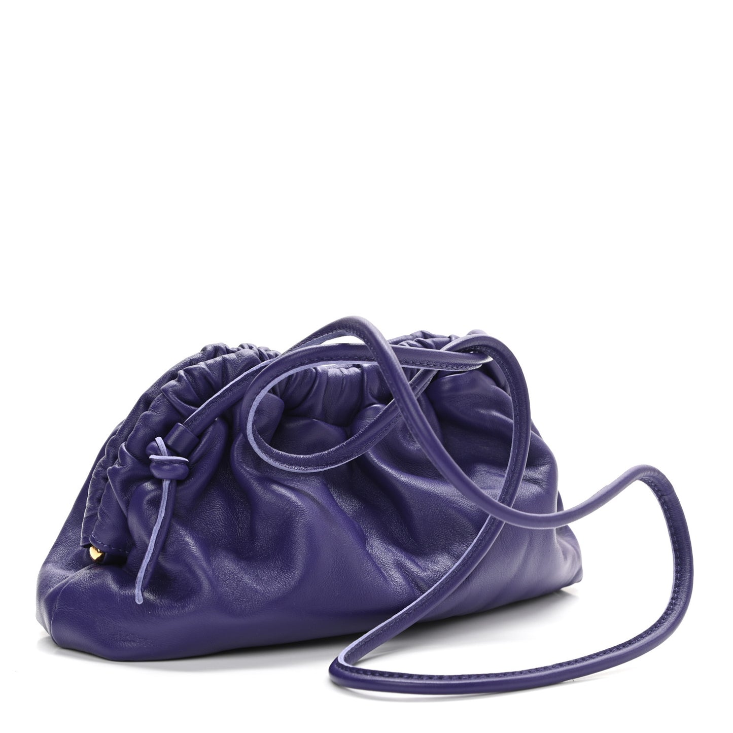 Lambskin Mini Cloud Clutch Viola