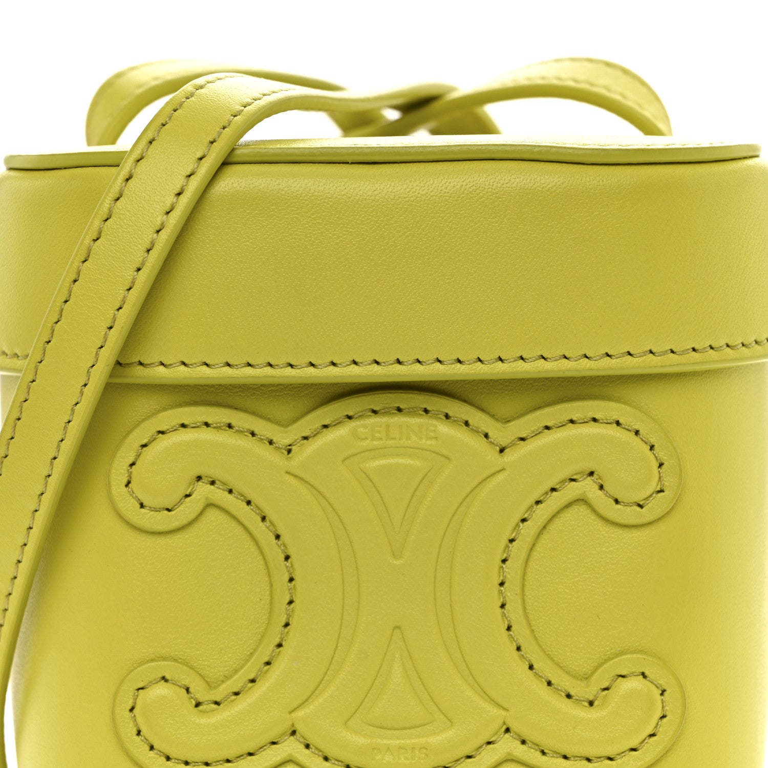 Celine Smooth Calfskin Small Cuir Triomphe Box Anis 9 of 11