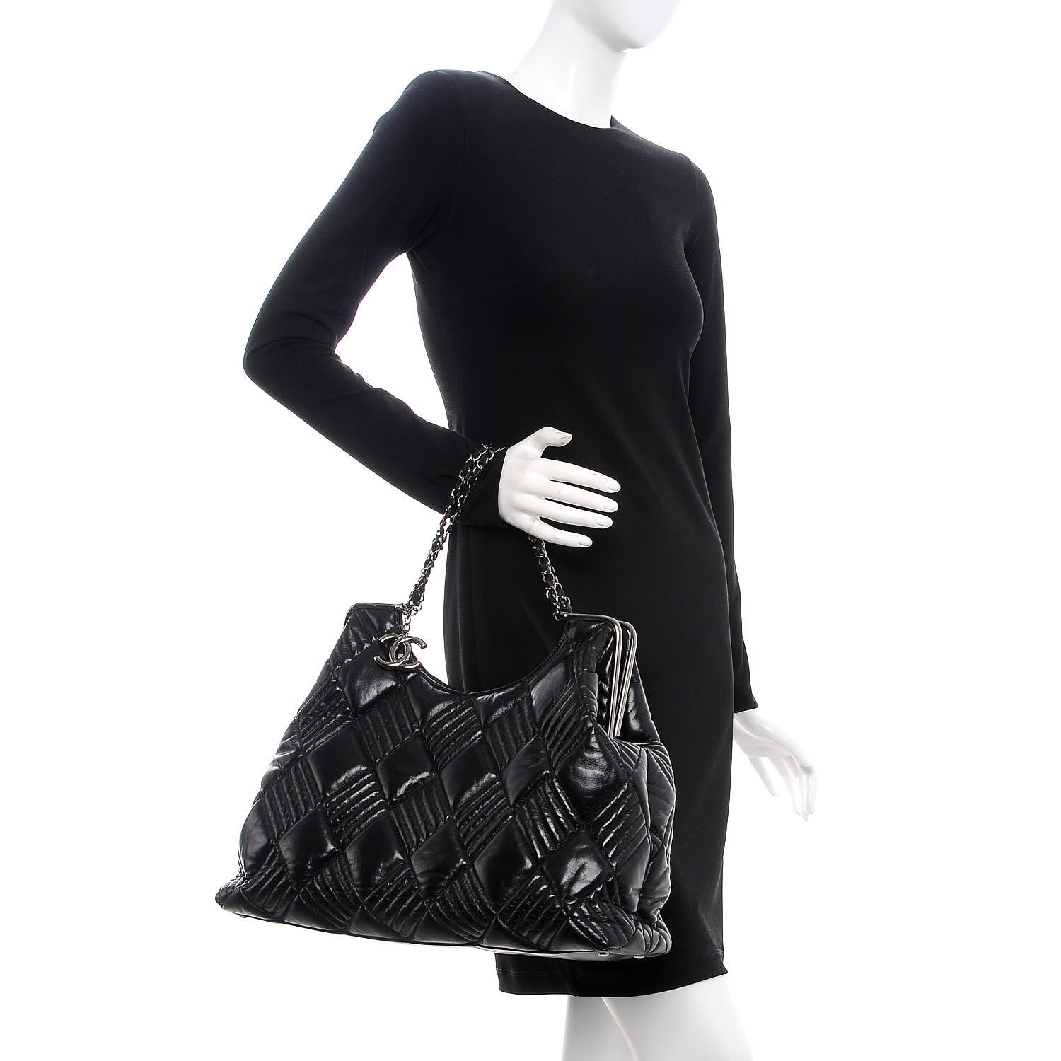 Chanel Lambskin Large In and Out Tote Black 2 of 8