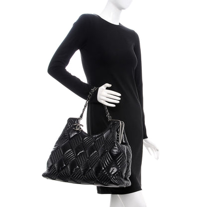 Chanel Lambskin Large In and Out Tote Black 2 of 8