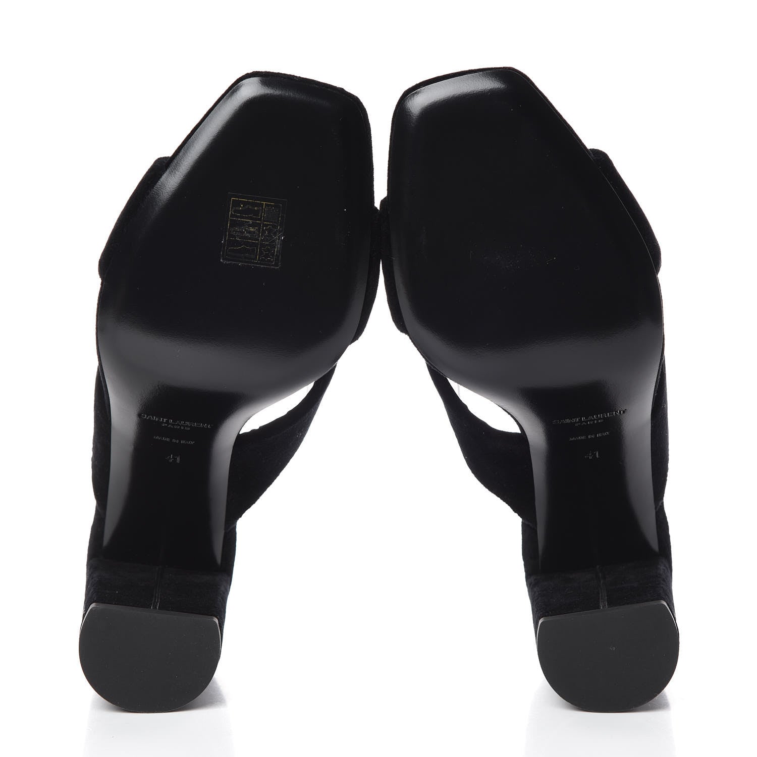 Saint Laurent Velvet LouLou 95 Mules 41 Black 5 of 8