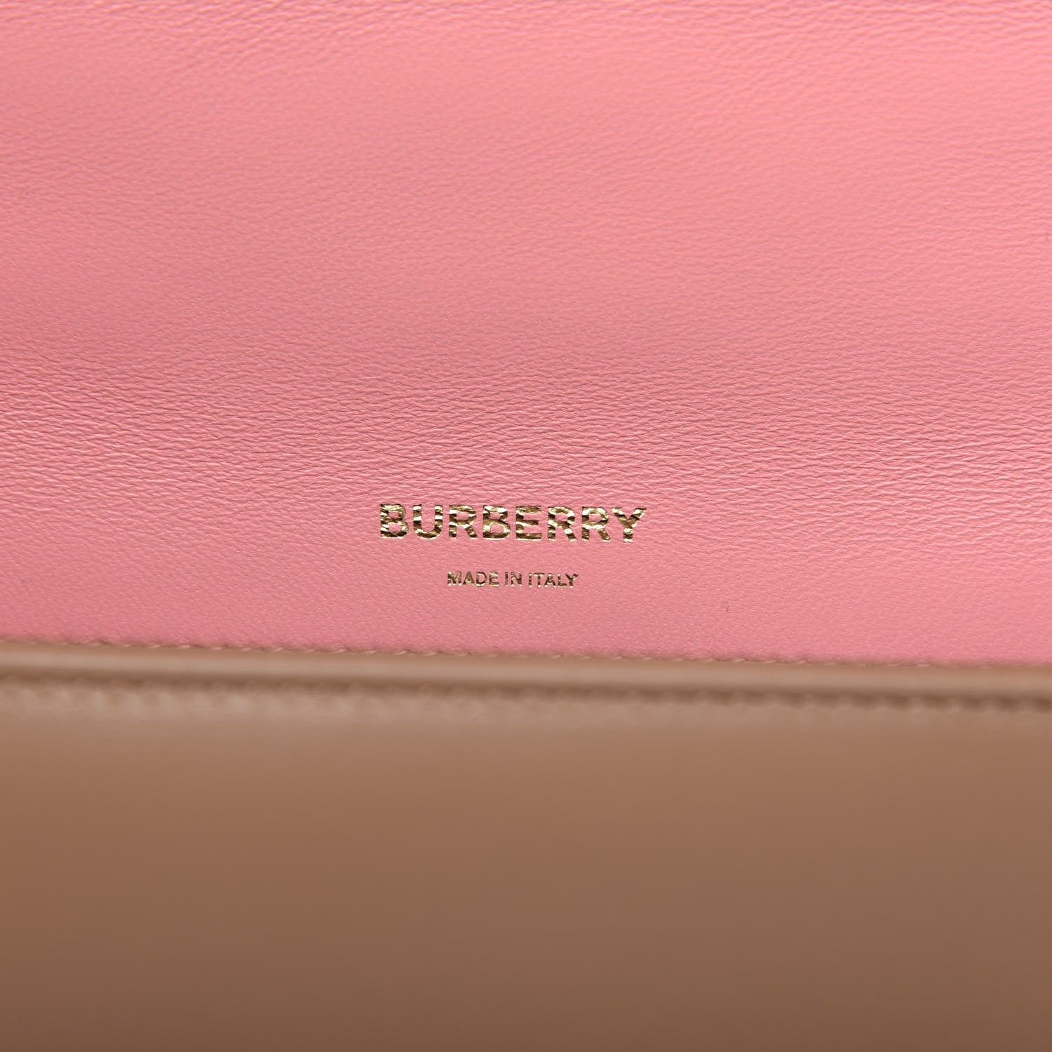 Burberry Lambskin Quilted Small Lola Bag Peony Camel 8 of 9