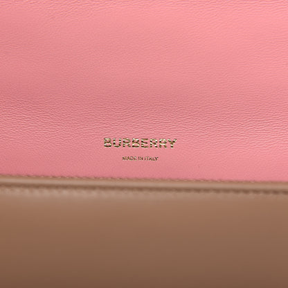 Burberry Lambskin Quilted Small Lola Bag Peony Camel 8 of 9