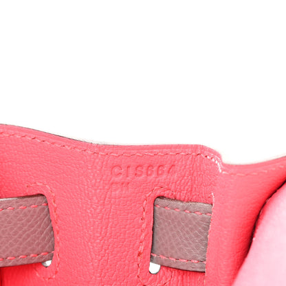 Hermes Epsom Horseshoe Kelly Sellier 28 Rose Azalee Gris Mouette 7 of 14