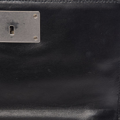 Prada Nylon Calf Hair Leopard Print Crossbody Bag Black Sole 9 of 17