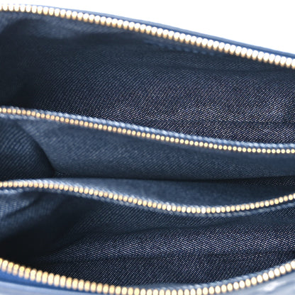 Louis Vuitton Lambskin Embossed Monogram Coussin PM Denim Blue 5 of 11