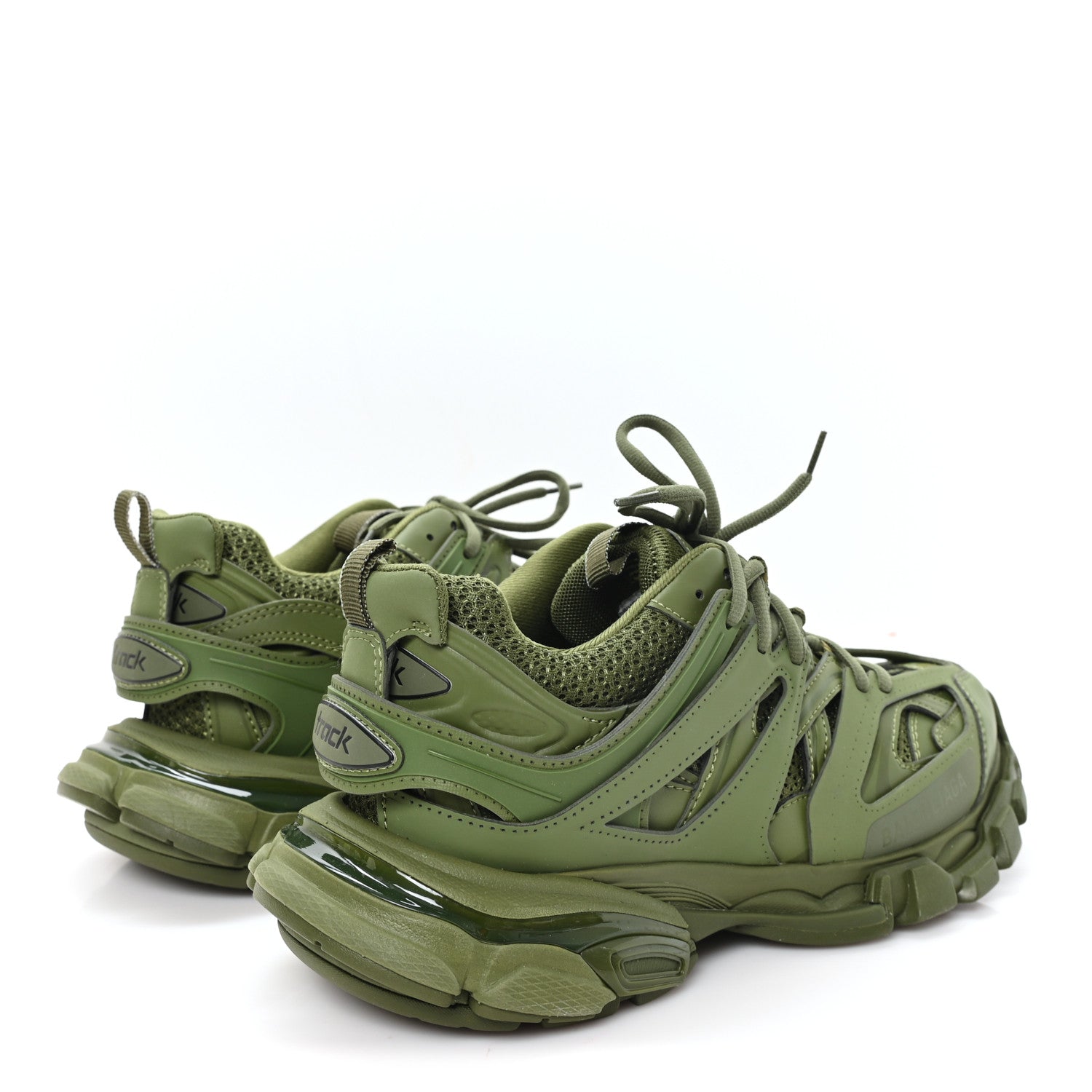 Balenciaga Mesh Rubber Uni-Matte Full Color Womens Track Sneakers 39 Full Khaki 5 of 9