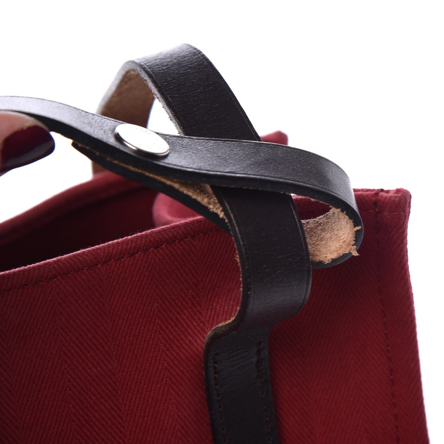Natural Hunter Calfskin Toile Chevron Cabalicol Tote Ebene