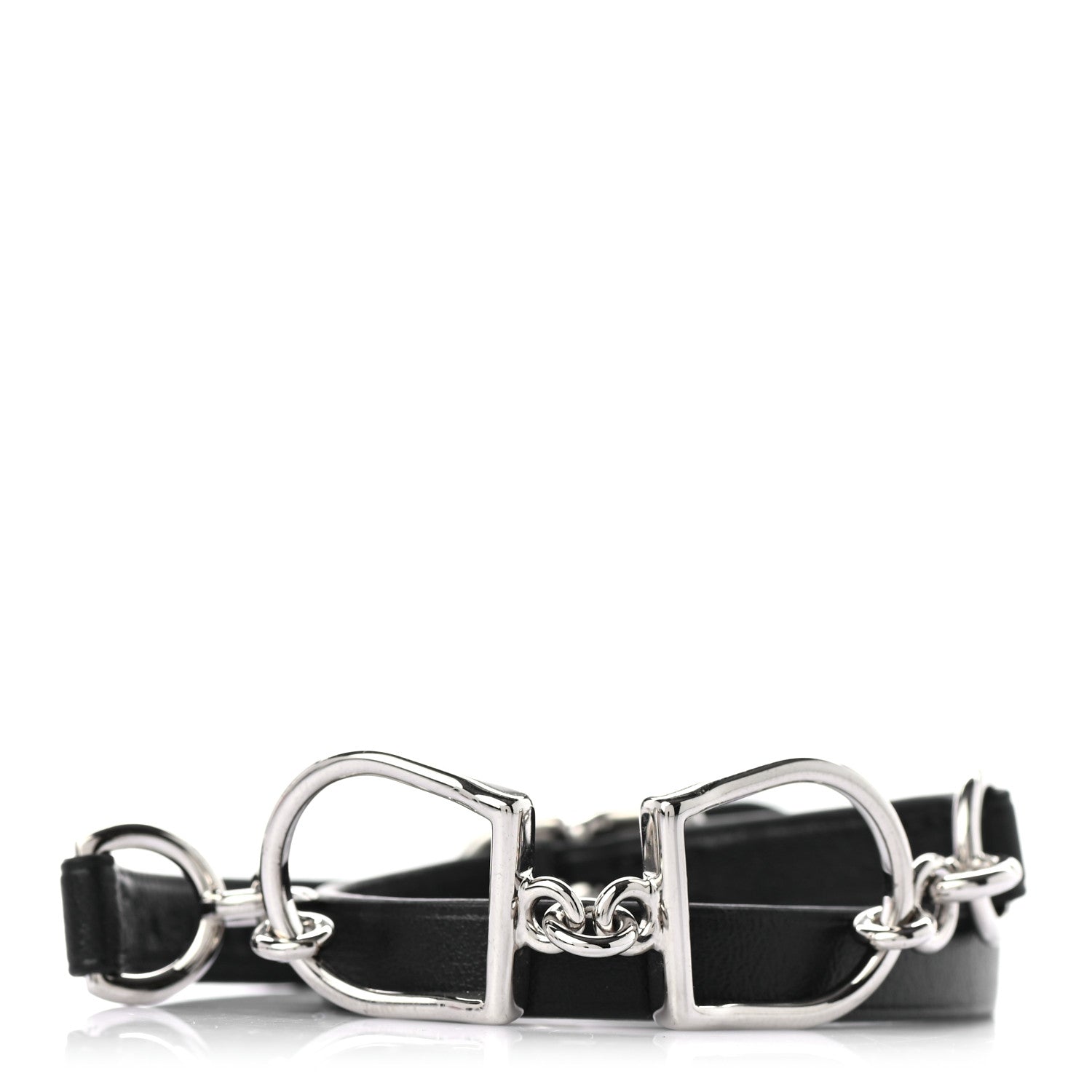 Hermes Swift Etrier Double Tour Bracelet T2 Black 1 of 5