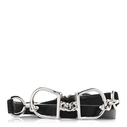 Hermes Swift Etrier Double Tour Bracelet T2 Black 1 of 5