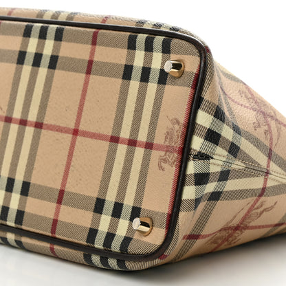 Burberry Haymarket Check Medium Regent Tote Chocolate 11 of 12