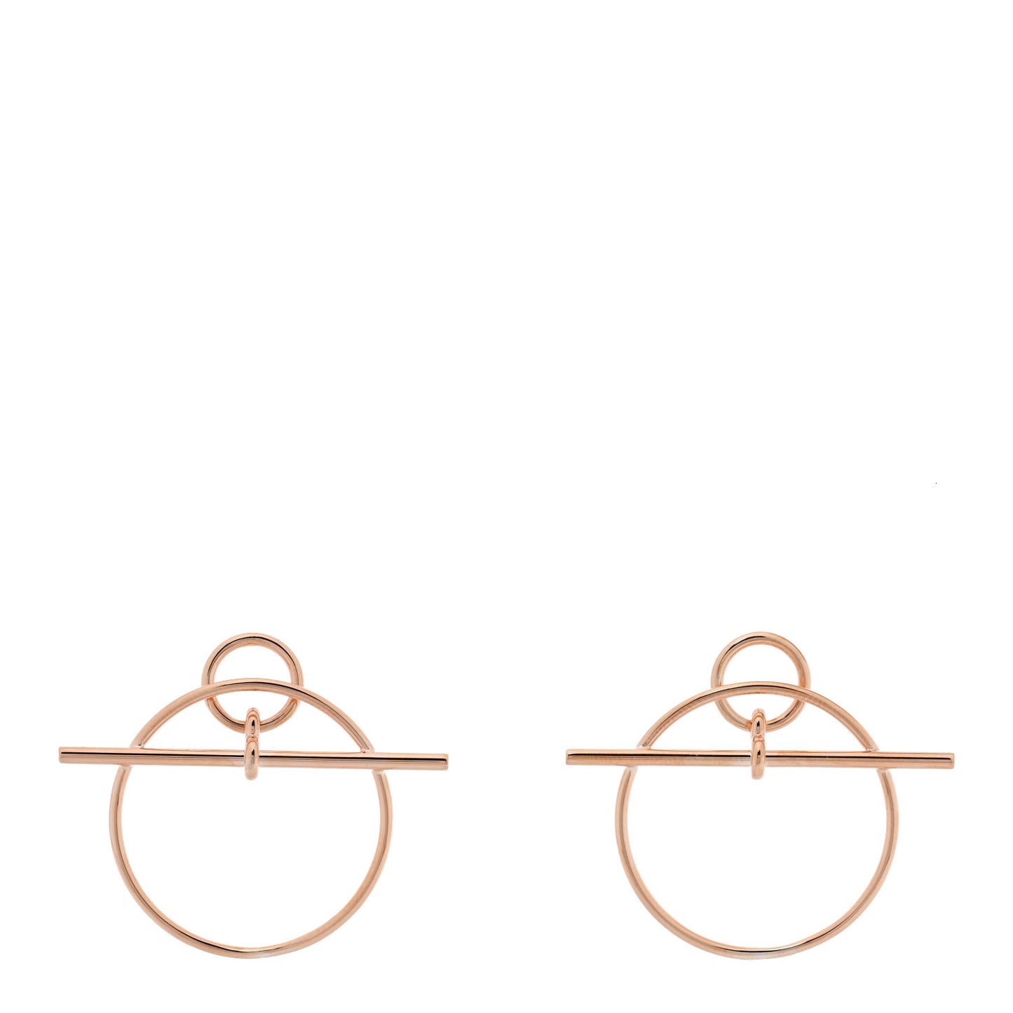 18K Rose Gold PM Loop Earrings