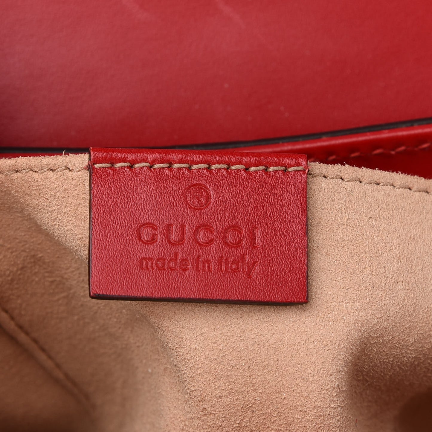 Guccissima Web Medium Padlock Messenger Shoulder Bag Hibiscus Red