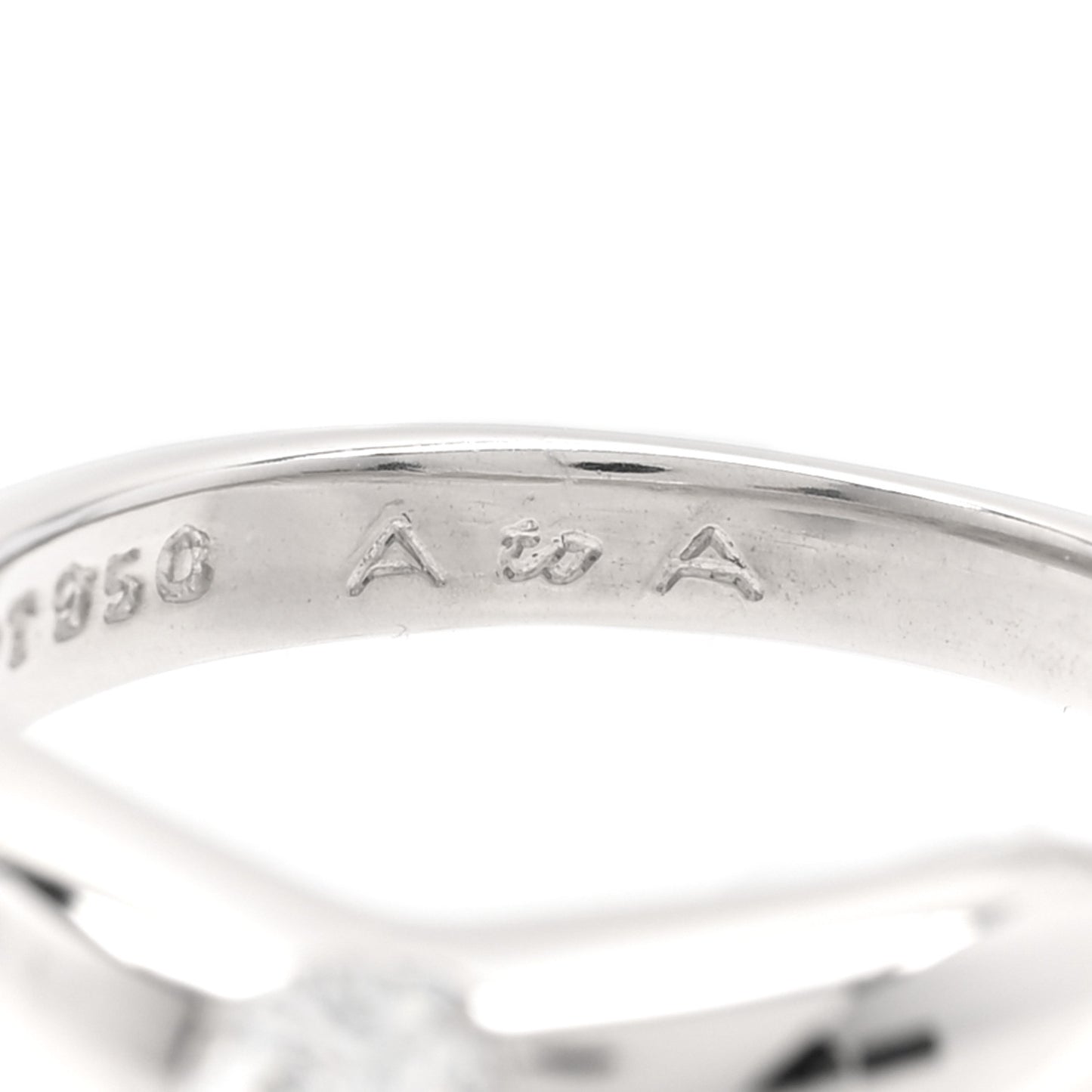 Platinum Diamond Elsa Peretti Curved Band Ring 47 4.25
