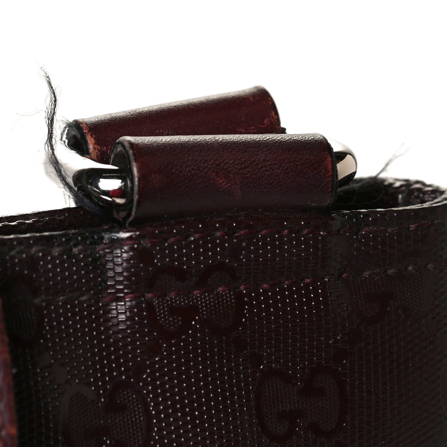 Imprime Monogram Medium Flat Messenger Bag Bordeaux