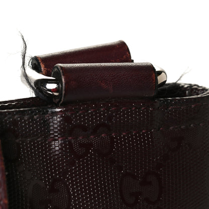 Gucci Imprime Monogram Medium Flat Messenger Bag Bordeaux 11 of 12