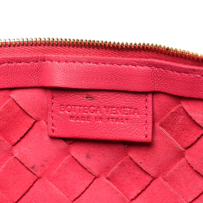 Bottega Veneta Nappa Intrecciato Small Turn Pouch Cranberry 7 of 10